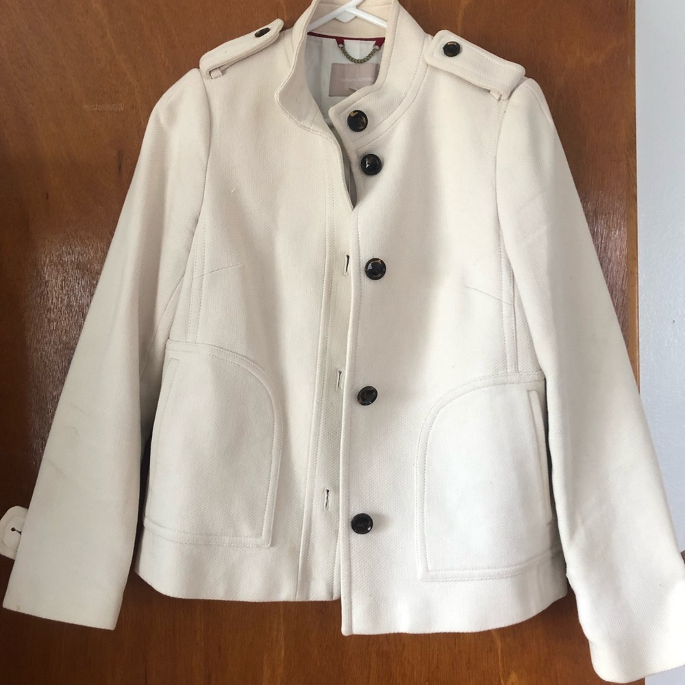 Banana Republic Cream Peacoat